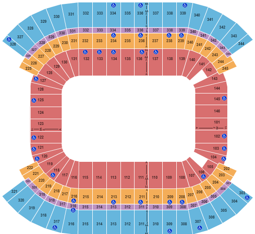 Monster Jam Nashville Tickets Live At Nissan Stadium Nissan Stadium Monster Jam Seating Chart